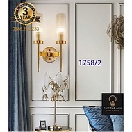Đèn tường đôi pha lê kiểu dáng sang trọng, tinh tế trang trí nội thất phòng khách phòng ngủ, cầu thang, lan can mã 1758/2