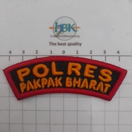 PAKPAK BHARAT POLRES EMBROIDERED