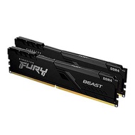 Kingston 金士頓 金士頓FURY Beast DDR5 6000 64G(32*2)黑(KF560C36BBEK2-64)桌上型記憶體