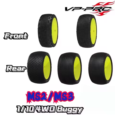 Super Price VP PRO RC 1/10 4WD Buggy Tire Front Rear Soft Evo 12mm Nut RC Racing Tire High Grip TLR 