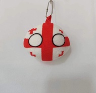 9cm/20cm Cartoon Georgia Polandball Plush Countryball Short Stuffed Mini Doll Pendant Toy Gift Dolls