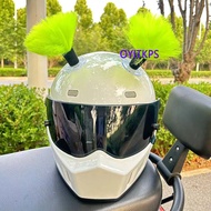 【Ready Stock】 Helmet Decoration Toasting Gun Mushroom-Shaped Haircut Motorcycle Electric Vehicle Bra