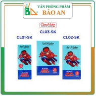 ARTMATE 12-24 Color Pencil Box CL-CL01/CL02/CL03-SK . Superman Design, Standard Colors, Bright