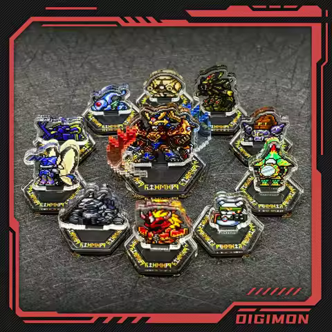 Digimon Acrylic Stand Digimon Frontier 04 Pixel Style Takuya Kouji Susanoomon Desktop Decoration Ani