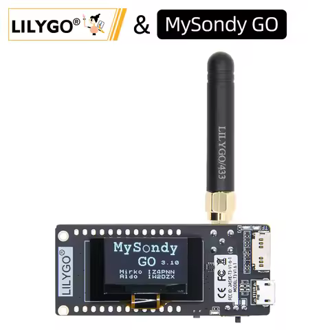 LILYGO® TTGO MySondy GO LoRa32 V2.1_1.6.1 ESP32 LoRa 433MHz For Receive RadioSonde Signal / 0.96 Inc