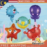 Birthday Decoration 5pcs Set Oceans Theme Aluminium Balloon XL Size DIY Party Happy Birthday