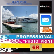 6R(6x8 Inch) Photo Print + Lamination (Optional)+ Solid Wood Frame (Optional)