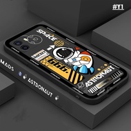 Casing hp OPPO  A17 A78 A17K A37F A37 A16 A16S A54S A5S A12 A7 A3S A52 A92 A31 A54 A55 A31 A1K F9 A74 A95 A78 Tide Brand Cool  Ruang Astronot Roket Silikon Soft Case XingQiu