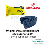 Swallow ban dalam 26 x 2.125 / 2.35 pentil motor sepeda MTB