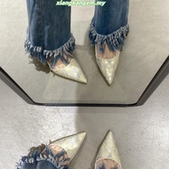 Chinese high heels elle heels Angin malam runcing gaya Cina baru bersulam stiletto tumit tinggi wani