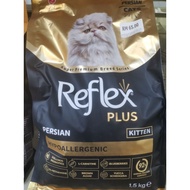 Reflex Plus 1.5kg Gold Cat Dry Food Kitten BSH Persian Gold Series Breed Cat Makanan Kucing 猫粮干
