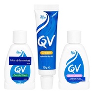 Qv skin Hydration Trial kit 3's Pack (Qv gentle wash 15gr+Qv skin lotion 15ml+Qv Cream 15gr)