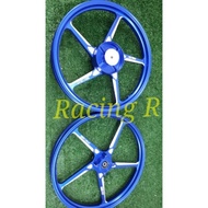 READY STOCK ENKEI SPORT RIM SET YAMAHA Y15 511 SIAP BEARING SIAP BUSH Y15ZR BLUE 5 BATANG 5BTG