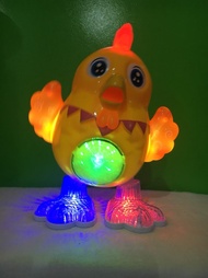 toy for kids ตุ๊กตาไก่เต้น มีไฟ มีเสียงดนตรี chicken dance