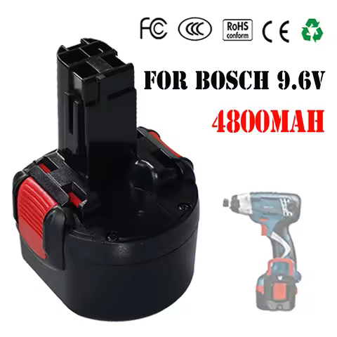 For Bosch 9.6V 4800mAh Replace NI-CD Screwdriver Electric Tool Rechargeable Battery Model PSR 960 BH
