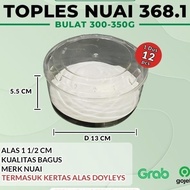 Nuai Fitri Clear Round Cookie Jar 368.1 (12.5 Cm) Fills 12 Pc