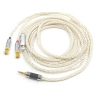 2.5mm 3.5mm XLR Balanced 16 Core OCC Silver Plated Earphone Cable For HiFiMan HE400 HE5 HE6 HE300 HE
