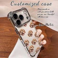 1 ชิ้น เคสโทรศัพท์พิมพ์ภาพสัตว์เลี้ยง UV ความละเอียดสูงแบบกำหนดเอง, ชุบด้วยไฟฟ้ากันกระแทก เข้ากันได้