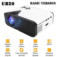 Ub-20 Home LED Projector 720P 3000 Lumens with Speaker