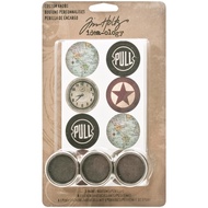 Tim Holtz Idea-ology Custom Metal Knobs 1.25 3/Pkg