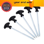 MODERN 5pcs Heavy Duty Carp Fishing Bivvy Pegs 21cm Camping Tent Pegs (white)