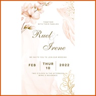 ◴ ∵ ✺ 20pcs Personalized Invitation 3R / 4R Size