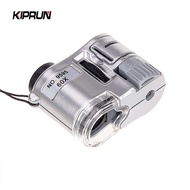 KIPRUN 60X Handheld Magnifying Glass, Mini Pocket Microscope Loupe Currency Detector Magnifier, With