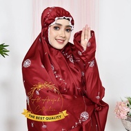 COD Mukena Terusan Dewasa Jumbo Bordir Dandelion Sutra Dan Katun micro Mukena santri Mukena mewah
