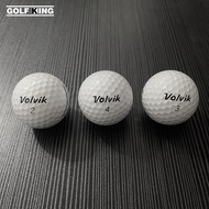 Bola golf putih terang Volvik, bola golf terpakai cantik, beg 10