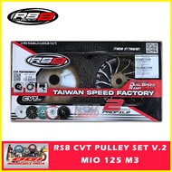 ◪ ۞ ۩ RS8 CVT PULLEY SET V4.2 NMAX / AEROX / MIO SPORTY / MIO i125 / CLICK 150