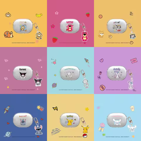 Cute Cartoon Role Earphone Protective Case for Redmi Buds 4 Pro Soft Clear Headphone Protect Cover R