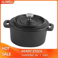 Aliwell Cast Iron Dutch Oven Non Stick Camping Cooking Pots W/Lid Baking HOT