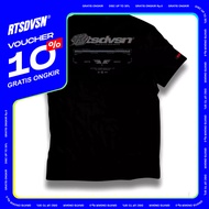 T-SHIRT LOCAL SIZE RTSDVSN 444 | SHORT SLEEVE TRACKLINE MOTIF | Combed T-Shirt