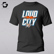 iGPrints Oklahoma City Thunder Shirt Sports OKC Playoff TShirt Thunder Up LOUD CITY T-Shirt Cotton