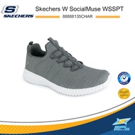Skechers รองเท้าผ้าใบ รองเท้าแฟชั่น WOMEN Social Muse WSSPT 88888135CHAR / 88888135BBK (1790)
