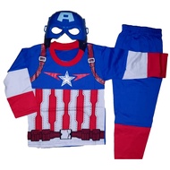 Captain America Superhero Mask Costume Kids Clothes