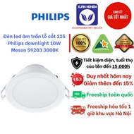 Led ceiling light with cut hole 125 Philips downlight 10W Meson 59203 Yellow light