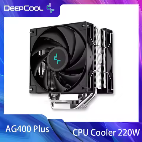 DeepCool AG400 Plus 4 Heat Pipe Dual Fan 220W CPU Cooler 120mm Fan Air Cooler for LGA1700 1200 115X