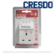 Masterplug Surge Protector 3 Gang 13Amp Switched Adaptor MSWRG3-MPA(SIRIM)
