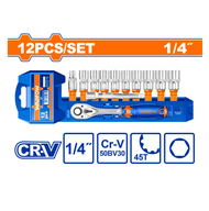 WST4212 Bộ 12 chi tiết tay vặn đầu tuýp 1/4" WADFOW