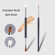 T301 2-head Concealer Brush Sponge Spot Brush Eyeliner Brush Lacrimal Groove Brush