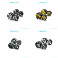 1/64 Metal Model Modified Car Rubber Wheel Dragon Rotation 11.2mm+13mm UV Plating wheel