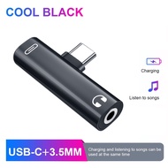 Ankndo Type-C/Lighting Dual Port Charging Audio Earphone Splitter Adapter for Xiaomi Oppo