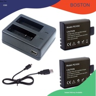 ORIGINAL EKEN 2PCS BATTERY + DUAL CHARGER for Eken V8S H8S H6S H5S H8R H3R H9R