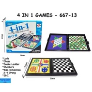4in1 indoor chess toy ludo chesss sheng bo, 5 in 1