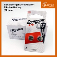 1 Box (24pcs) Energizer A76/LR44 Alkaline Battery