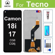 6.6" LCD Display For Tecno Camon 17 18i CG6 CG6j Touch Screen Digitizer Assembly Replacement