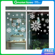 Winter Snowflake Medium 2 Glass Deco Sticker