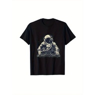 Astronaut DJ Dance Music House Techno Turntable DJ Astronaut T-Shirt