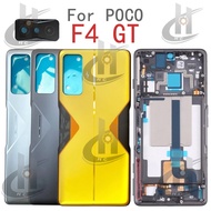 For POCO F4 GT 21121210G Battery Back cover Housing middle frame + Button + LCD Front frame + Lens F